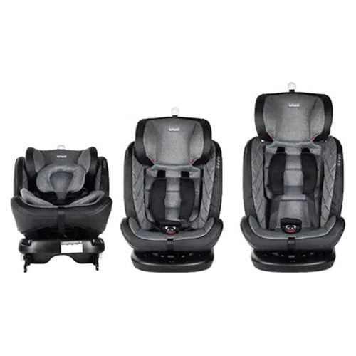 Imagen 5 de 9 de Silla De Bebé Para Carro Isofix Infanti I-giro 360° Gris