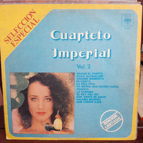 Vinilo Cuarteto Imperial Volumen 2 Seleccion Especial C2