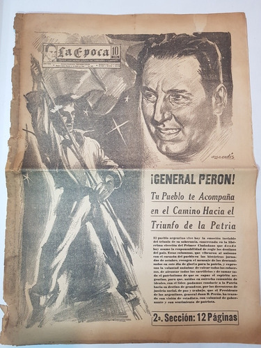Antiguo Diario Peron Epoca 1946. 53326.