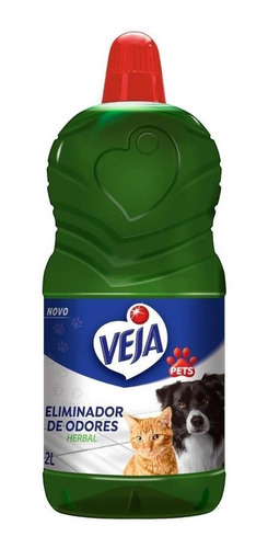 Limpador Veja Pets Eliminador De Odores Herbal 2l