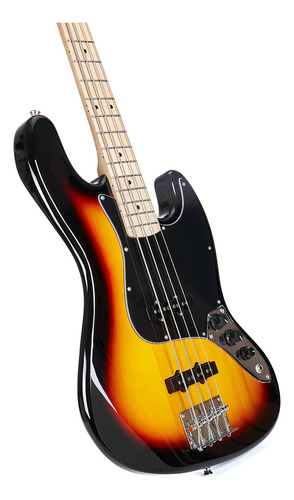 Baixo elétrico Sx Sbm1 Jazz Bass Sunburst com estojo