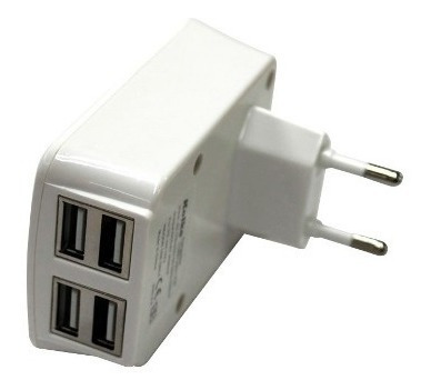 Cargador De Pared Usb Cuádruple 4 En 1 En Oferta Loi