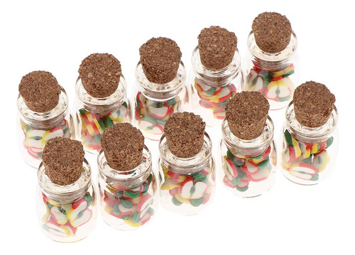 10pcs De Botellas De 1:12 Con Comida, Chips