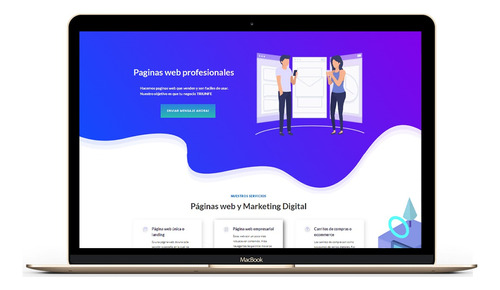 Paginas Web Personalizada Adaptable  Landing Diseño Web