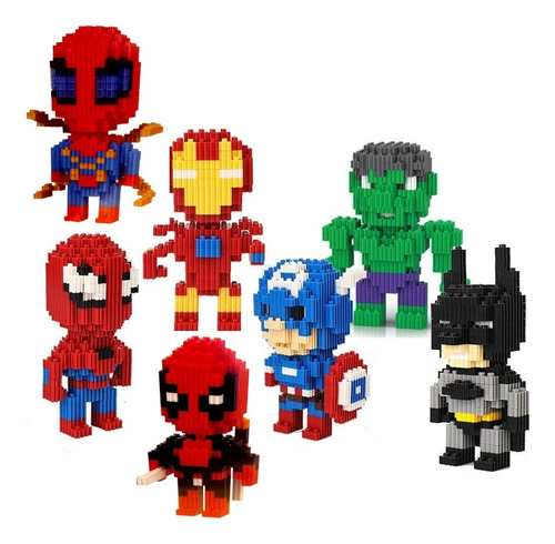 Bloques Magicos Figuras Armables Personajes De Super Heroes Cantidad De Piezas 704