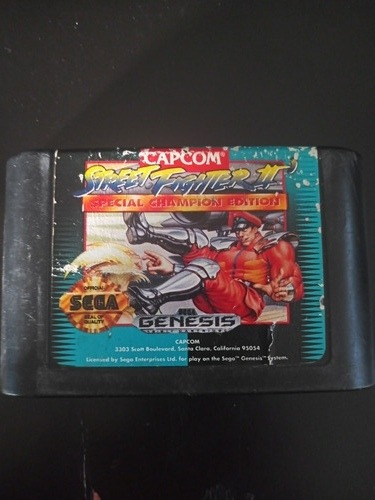 Cartucho Street Fighter Ll Sega Genesis.