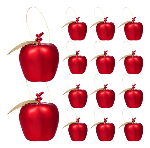 Adorno Colgante De Árbol De Navidad Con Manzanas De Plástico