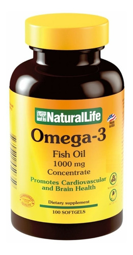 Vitaminas Omega 3 100 Cápsulas Natural Life