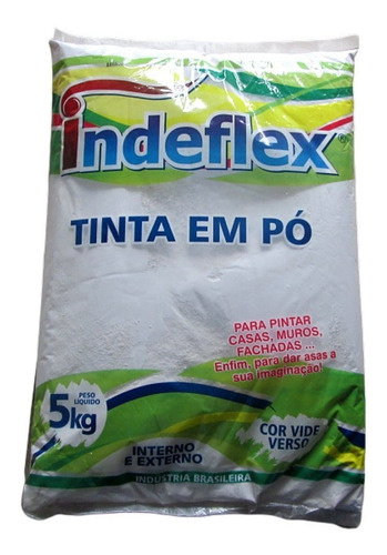 Imagem 1 de 1 de Tinta Em Pó Branco Indeflex 5kg
