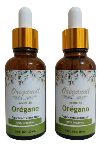 2 Pza Aceite De Orégano Oreganoil 30 Ml