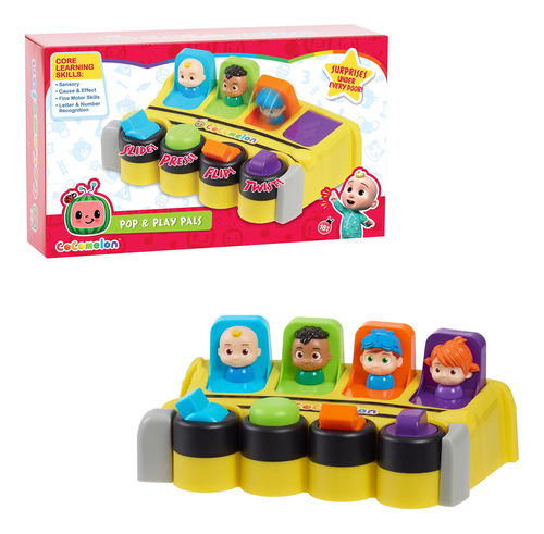 Just Play Cocomelon Pop & Learn Pals, Cuenta Con 4 Personaj.