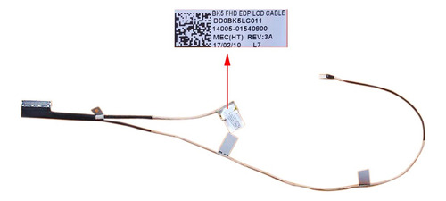Dd0bk5lc011 Lcd Flex De Video Para Asus Ux501j Ux501vw