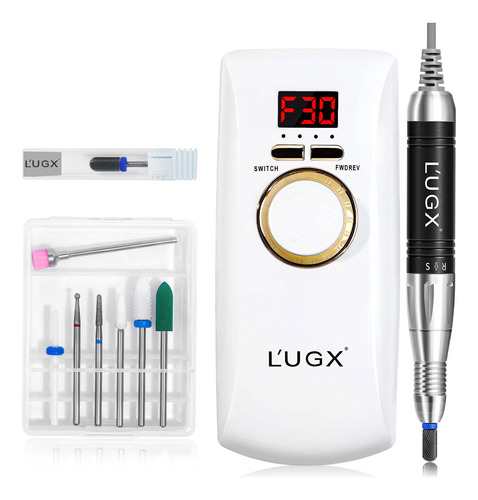 Lugx - Taladro De Uñas Profesional Recargable Con Motor Si.