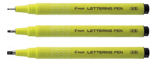 Marcador Para Caligrafia Pilot Lettering Pen Pack X 3 Chatos