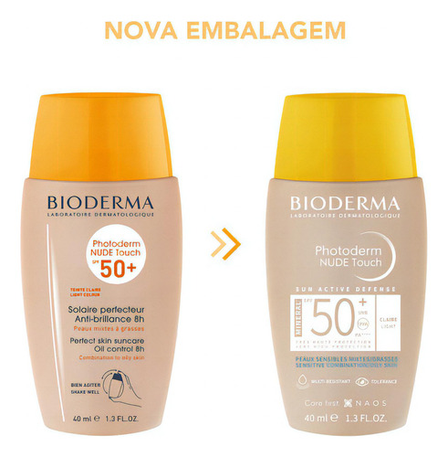 Protetor Solar Facial Photoderm Nude Touch Fps50+ Tom2 Claro