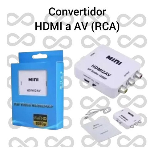 Convertidor Hdmi A Av / Convertidores De Video