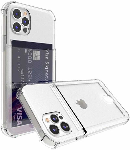 Carcasa Silicona Porta Tarjetas iPhone 12 Y 12 Pro Smartec