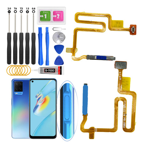 Flex Flexor Sensor De Huella Para Oppo A54 4g Cph2239 Azul