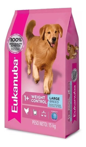 Alimento Eukanuba FIT BODY Weight Control para perro adulto de raza grande sabor mix en bolsa de 3 kg