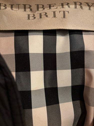 Burberry Camparon Con Cinto Mujer Campera (Usado)