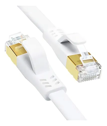 Cable De Red Ethernet Internet 5 Metros Rj45 Cat 7 Plano Una Ganga