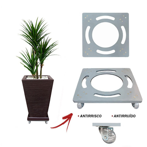 Suporte De Aluminio Para Vaso E Decoração Da Casa Q 30x30 Cm