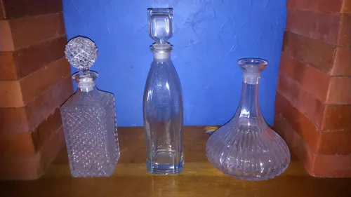 Botellas Licoreras En Cristal (Usado)