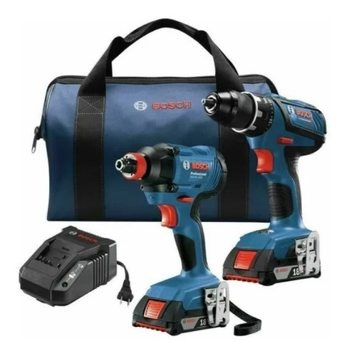 Taladro Y Atornillador Bosch 18v +2 Bat 1.5a Combo Ph Ventas