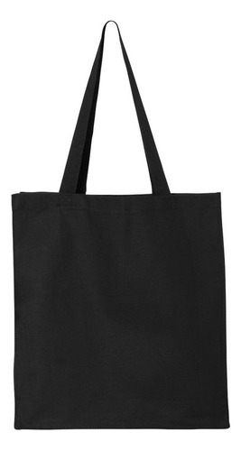 Tote Bag Gabardina Negra 35 X 40 Cm Por 15 Unidades 