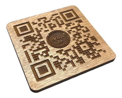 100pzs Cuadro Con Código Qr Personalizado Para Menú Art9006