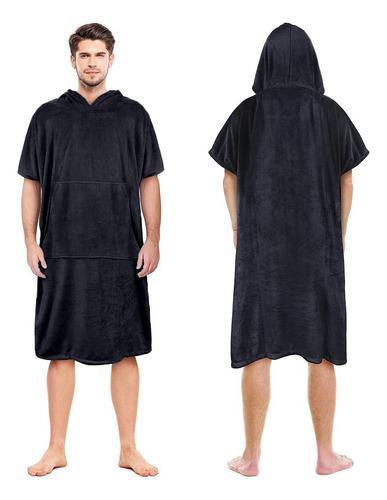 Y Poncho De Surf Con Capucha, Bata De Baño Mujer Y Hombre .