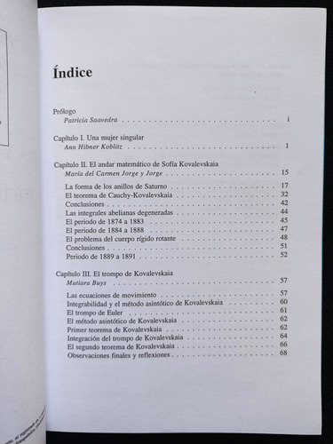 Vida Y Obra Matemática De Sofía Kovalevskaia (Usado)
