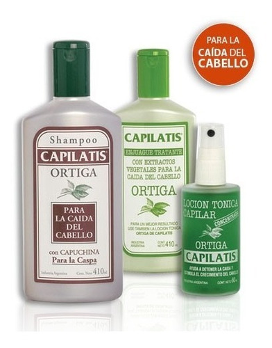 Anticaída Capilatis Ortiga Shampoo Enjuague Loción Cab Caspa