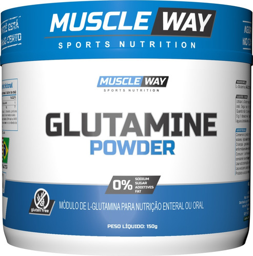 Glutamine Powder Pote 150g - Muscle Way