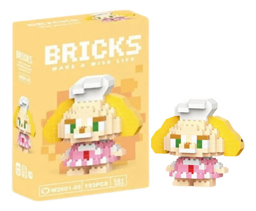 Brinquedo Bloco De Montar Personagens Desenho Animado Quantidade De Peças 193 Versão Do Personagem Cookie Ann