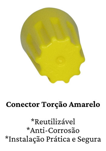Kit Conectores Torção Emenda Isola Fios Cabos - 200 Unidades