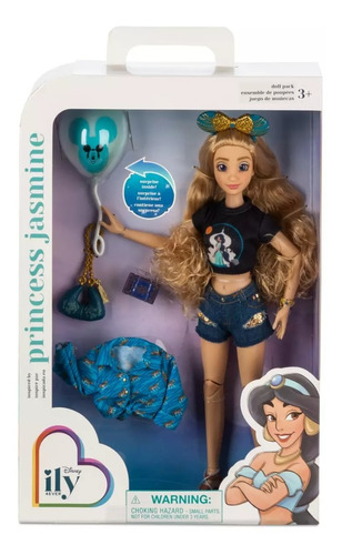 Muñeca Iiy 4ever Inspirada Jasmine Disney Store 30 Cm