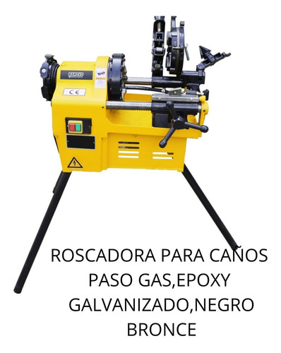 Imagen 6 de 10 de Roscadora Eléctrica P/caños Poxy Galva Negro 1/2 A 2'' 750w