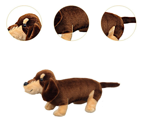 Sh Peluche De Perro Marrón De 30 Cm