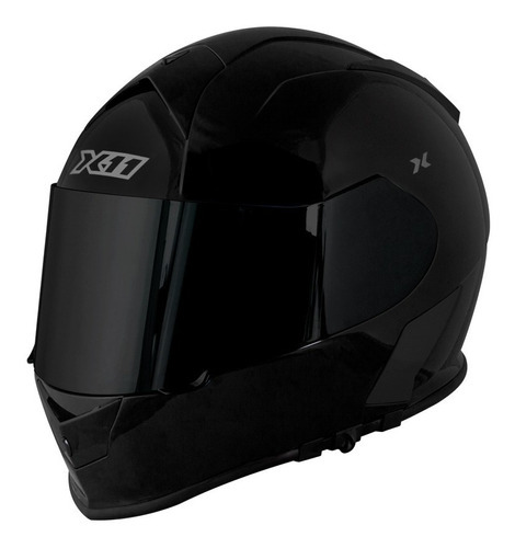 Capacete X11 Revo Pro All Black Preto Fosco + Viseira Extra Cor Preto Fosco - All Black Tamanho do capacete 58