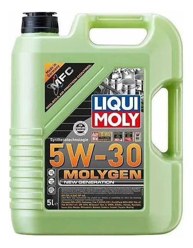 Aceite Liqui Moly Sintético Molygen 5w30