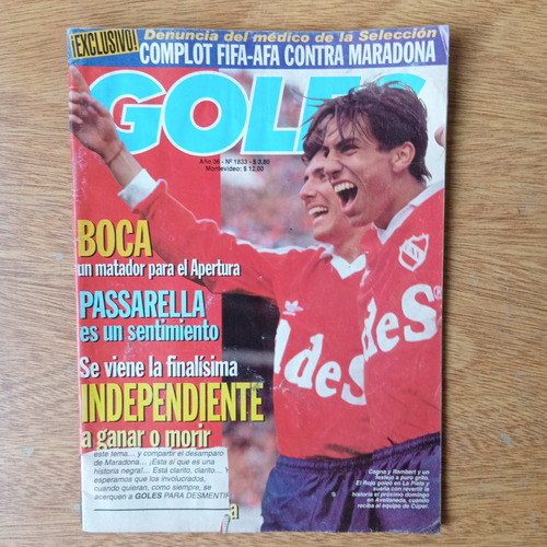 Revista Goles N°1833 Fifa Vs Maradona Ramos Delgado Kesman 
