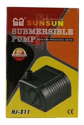 Bomba Submersa Sunsun Hj-311 300l/h 2w Aquários Fontes