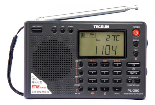 comprar Rádio De Ondas Curtas 2024 Tecsun Pl-380 Fm Estéreou002Flwu002Fswu002Fmw