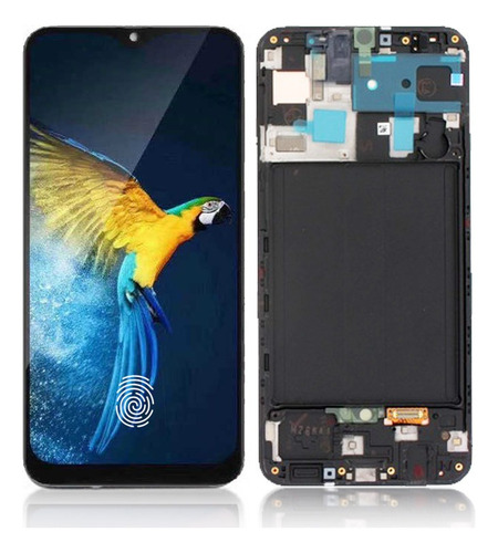 Tela Compativel Samsung A50 Com Aro Oled