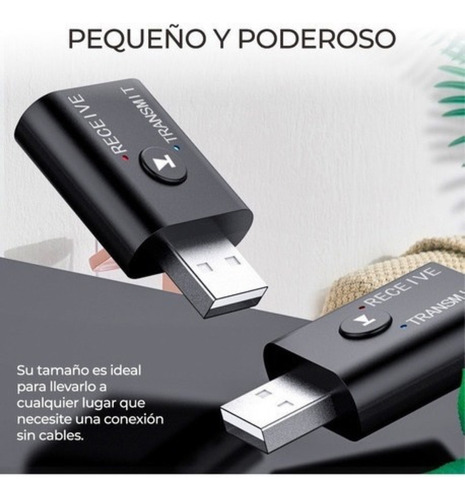 Transmisor Receptor Mini Usb Bluetooth 5.0 Para Pc Tv Bocina