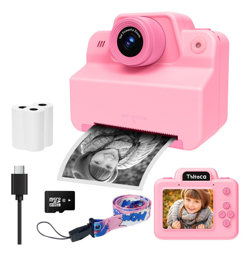 Cámara De Impresión Instantánea Tbltaca Kids Para Niñas De 3