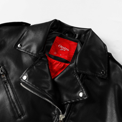 Campera Rockera Motera Biker Mujer Eco Cuero Moto Rocker