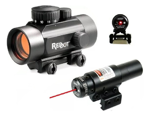 Mira 1x40 Red Dot Rifle De Caza Laser Punto Rojo Rie 11/20mm