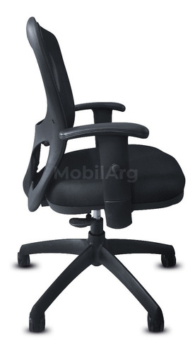 Sillón Ergonómico Oficina Citiz S/cabezal Brazos Regulables Color Negro Material del tapizado Tela